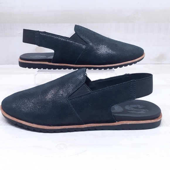 Sorel Shoes - Sorel Womens Ella Slingback Sz 6.5 Slide Metallic Shimmer Suede